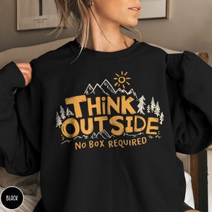 Outsider Nature Sweatshirt Hiking Crewneck Mountain Lover Gift for Camping Lover Camping Sweatshirt Granola Girl Sweater Outdoorsy Gift