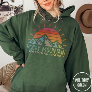 Rocky Mountain National Park Hoodie Colorado Hoodie Colorado Sweatshirt Rocky Mountain National Park Sweatshirt Hiking Sweatshirt Camping
