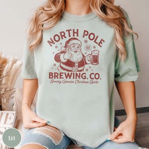 North Pole Brewing Co Santa Shirt North Pole Tee Brewing Shirt Christmas Spirits Christmas Shirt Christmas Gift Genuine Christmas Coffee Tee