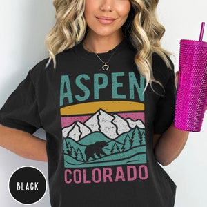 Aspen Shirt Ski Shirt Colorado Shirt Aspen Sweater Winter Bachelorette Shirt Apres Ski Shirt Ski Trip Shirt Aspen Crewneck Ski Resort Shirt