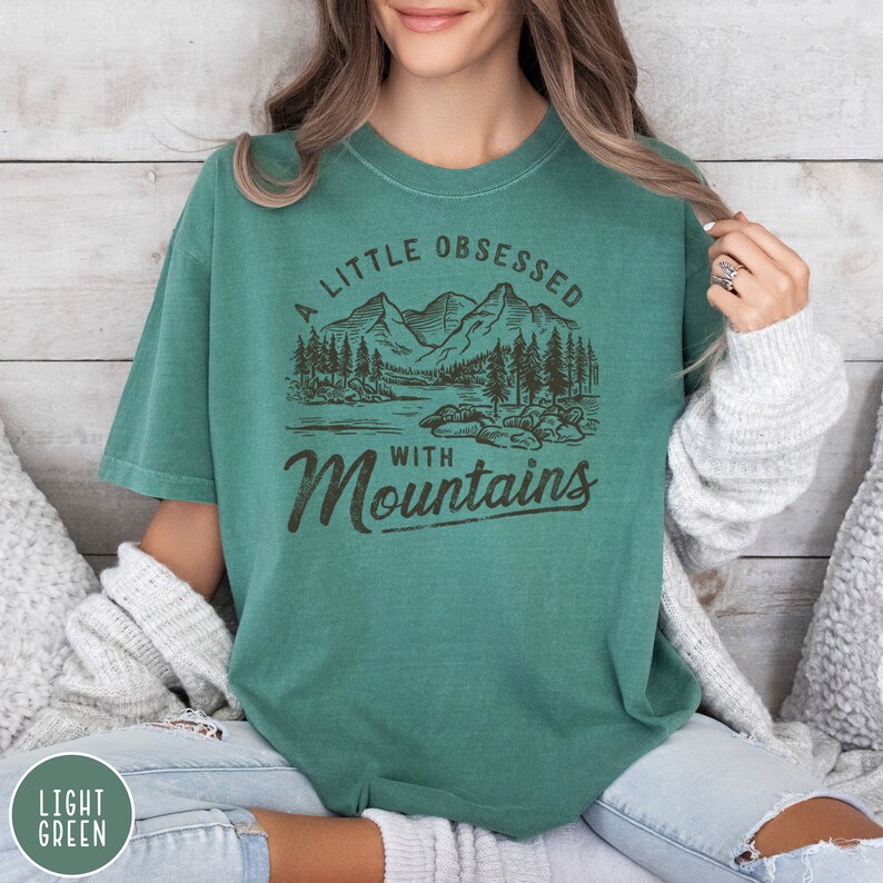 Funny Mountain Lover Shirt Mountain Climbing Crewneck Hiking Tee Gift for Climber Gift for Hiker Funny Camping Shirt Granola Girl Outdoorsy
