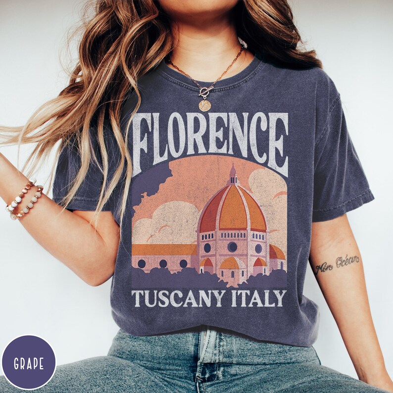 Florence Italy Shirt Italia Shirt Tuscany Shirt Travel Florence Shirt Travel Italy Gift Italy Trip Shirt Italy Travel Shirt Italy Honeymoon Italy Souvenir Shirt