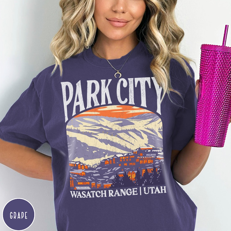Park City Shirt Park City Ski Shirt Utah Shirt Utah Gift For Her Ski Bachelorette Shirt Apres Ski Shirt Salt Lake City Shirt Utah Crewneck
