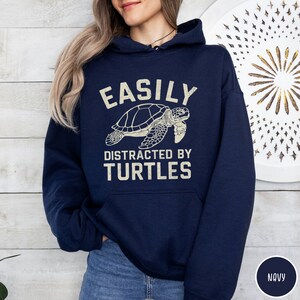 Turtle Hoodie Turtle Lover Sweatshirt Easily Distracted By Turtles Beach Coverup Gift for Turtle Lover Ocean Lover Respect the Locals Hoodie
