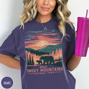 Smoky Mountains National Park Shirt Tennessee Vacation Trip Shirt Great Smoky Mountains National Park Gift Hiking Shirt Mountain Crewneck