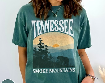 Retro Tennessee Shirt Great Smoky Mountains National Park Shirt Tennessee Crewneck Smoky Mountains Shirt Tennessee Gift For Her Gatlinburg