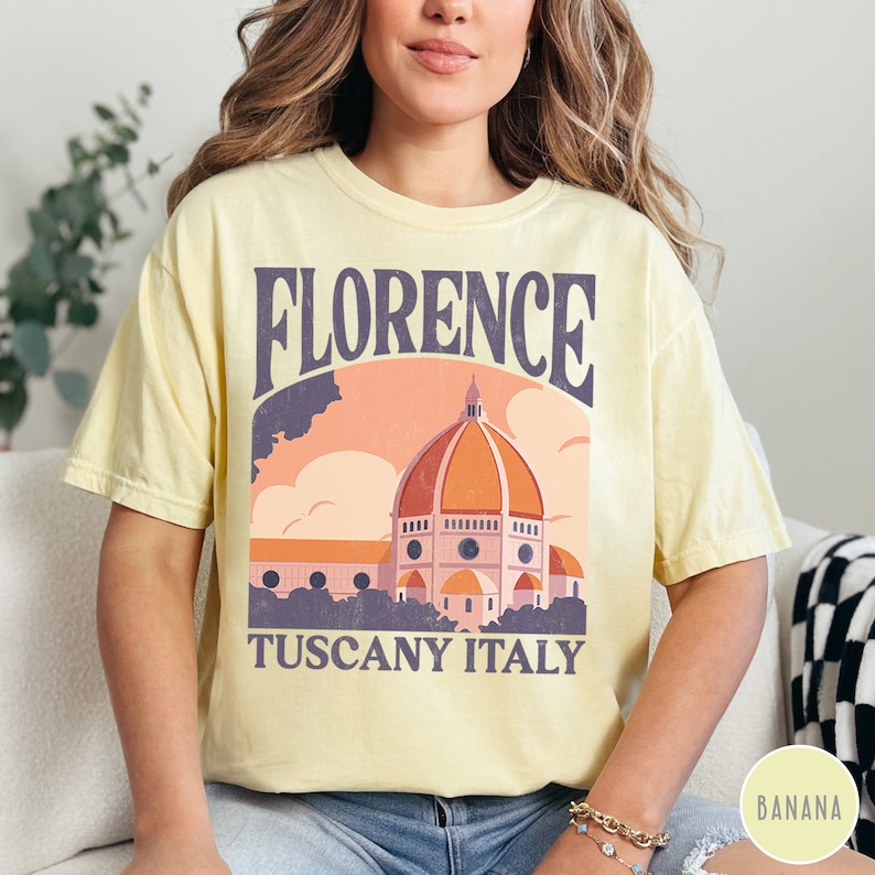Florence Italy Shirt Italia Shirt Tuscany Shirt Travel Florence Shirt Travel Italy Gift Italy Trip Shirt Italy Travel Shirt Italy Honeymoon Italy Souvenir Shirt