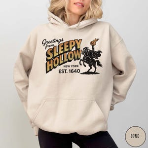 Retro Sleepy Hollow Spooky Vibes Hoodie Sleepy Hollow Hoodie Funny Bookish Halloween Sweater Ichabod Crane Headless Horseman Halloween Gift