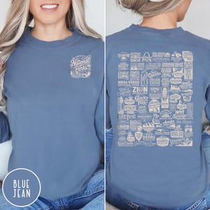 Vintage National Parks Long Sleeve Shirt 63 US National Park Lover Shirt Park Ranger Crewneck Parks Gift for Her Comfort Colors Long Sleeve Shirt Granola Girl Shirt