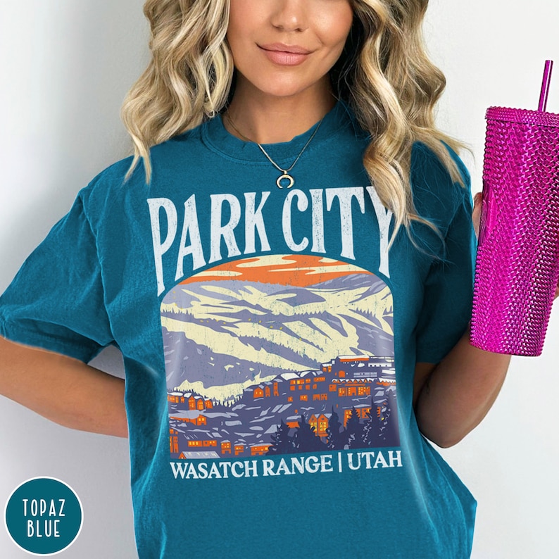 Park City Shirt Park City Ski Shirt Utah Shirt Utah Gift For Her Ski Bachelorette Shirt Apres Ski Shirt Salt Lake City Shirt Utah Crewneck