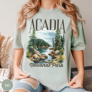 Acadia National Park Shirt Maine Shirt Acadia Park Tee Acadia Souvenir Trip Shirt Acadia Camping Shirt Granola Girl Tee Acadia Hiking Shirt