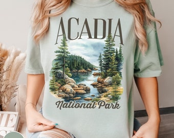 Acadia National Park Shirt Maine Shirt Acadia Park Tee Acadia Souvenir Trip Shirt Acadia Camping Shirt Granola Girl Tee Acadia Hiking Shirt