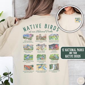 Sweat observation d'oiseaux dans les parcs nationaux Pull pour les amoureux des oiseaux Cadeau pour les amoureux des animaux Cadeau dans les parcs nationaux pour elle Cadeau pour l'observation des oiseaux