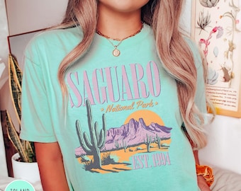 Saguaro National Park Arizona Shirt Saguaro Cactus Shirt Desert Vibes Shirt Arizona Gift National Park Lover Gift for Desert Lover Shirt