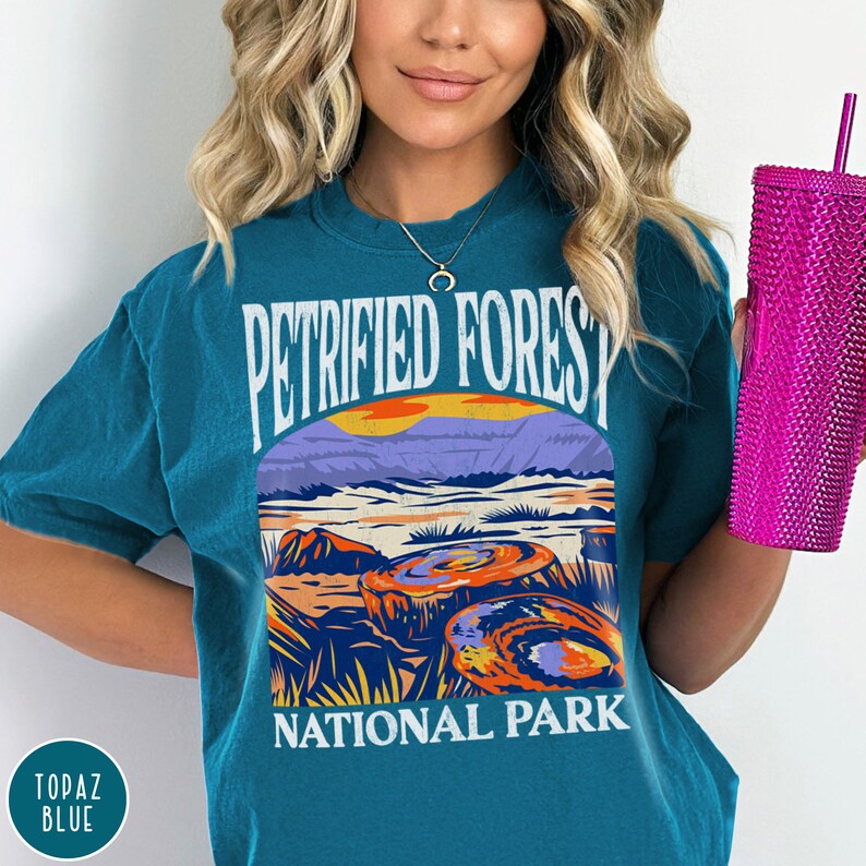 Petrified Forest National Park Shirt Arizona Desert Shirt US National Parks Arizona Shirt Desert Tee National Park Gift Petrified Forest Shirt Outdoor Adventure Shirt Nature Travel Gift Forest Tshirt Travel Shirt