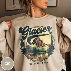 Glacier National Park Sweatshirt Montana Sweatshirt Glacier Sweatshirt Glacier Gift Montana Sweater Rocky Mountains Sweatshirt Rockies Shirt