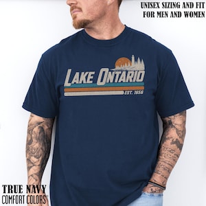 Lake Ontario Great Lakes Shirt Vintage Quiet Activism Tee Comfort Colors Canada Tee Gulf of Mexico Subtle Anti Trump Shirt Travel Shirt True Navy