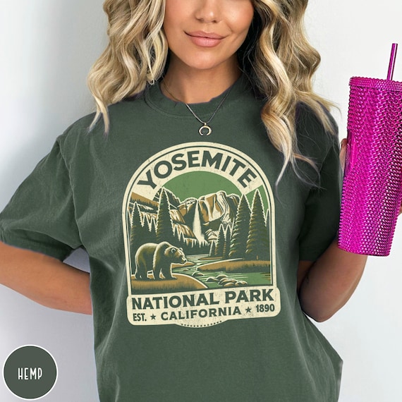 Yosemite National Park Shirt, Camping California Gift Yosemite National Park Shirt, Camping California Gift