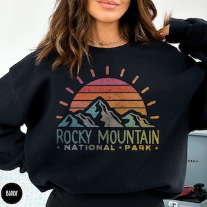Rocky Mountains National Park Sweatshirt Colorado Sweatshirt Colorado Sweater Rocky Mountain Shirt National Parks Gift Colorado Vacation Tee