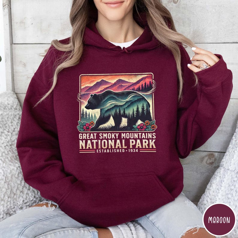 Great Smoky Mountains Hoodie Tennessee Hoodie Tennessee Sweatshirt Great Smoky Mountains National Park Sweatshirt Gatlinburg Trip Hoodie