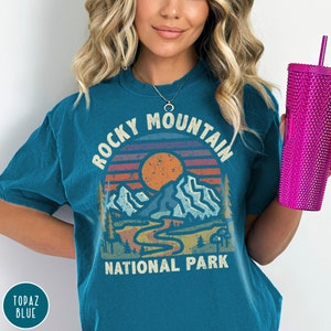 Rocky Mountain National Park Shirt Colorado Shirt Colorado Traveler Shirt Colorado Crewneck Hiking Clothes Mountains Crewneck Granola Girl Shirt