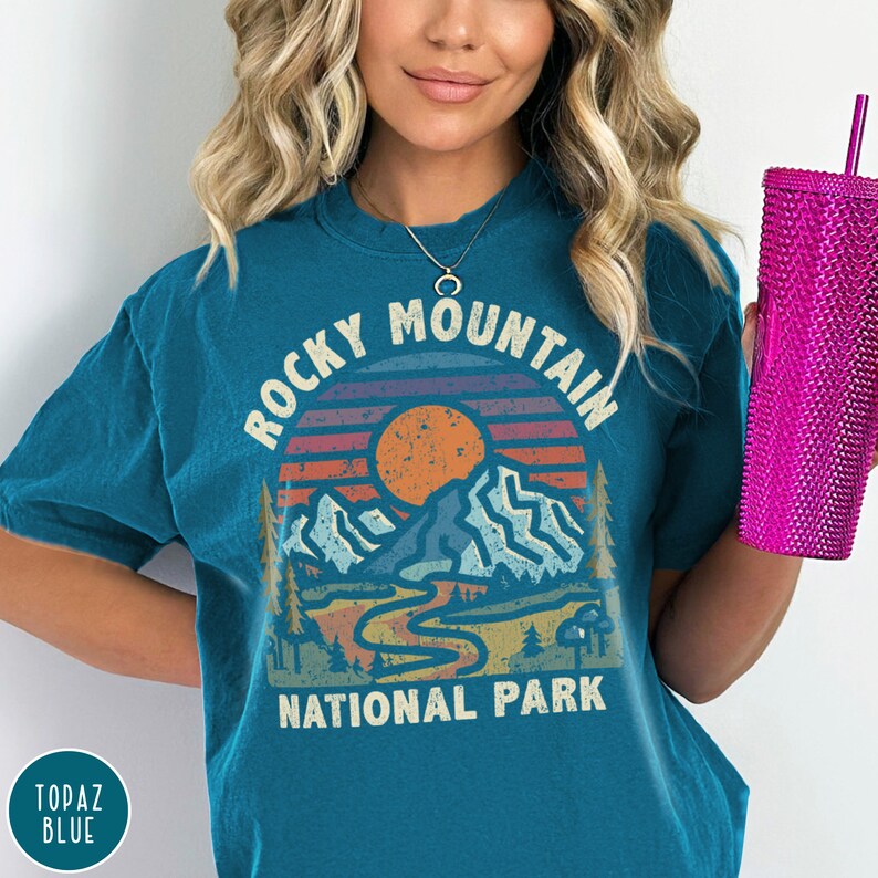 Rocky Mountain National Park Shirt Colorado Shirt Colorado Traveler Shirt Colorado Crewneck Hiking Clothes Mountains Crewneck Granola Girl Shirt