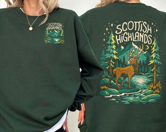 Scottish Highlands Sweatshirt Scotland Sweater Scotland Gift for Scottish Lover Sassenach Gift for Traveler Glasgow Shirt Edinburgh Crewneck