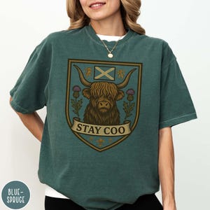 Scottish Pride Highland Coo Cow Shirt Funny Scottish Gift Highlander Highland Cattle Shaggy Cow Shirt Sassenach Gift for Scotland Lover Gift