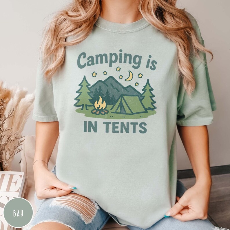 Funny Camping Gift for Her Funny Camping Shirt Girl Scout Mom Gift for Scout Leader Granola Girl Gift for Outdoor Lover Funny Tent Shirt