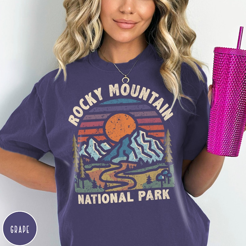 Rocky Mountain National Park Shirt Colorado Shirt Colorado Traveler Shirt Colorado Crewneck Hiking Clothes Mountains Crewneck Granola Girl Shirt