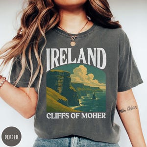Ireland Cliffs of Moher Comfort Color Vacay Souvenir World Traveler Natural Destination Print Gift Adventure Wanderlust Shirt