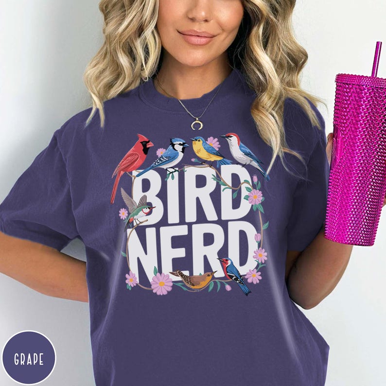 Bird Nerd Shirt Bird Watching Shirt Birding T-Shirt Funny Birdwatcher Shirt for Bird Lover Gift for Bird Watcher Gift for Birder Shirt