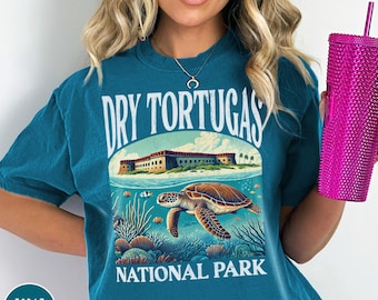 Dry Tortugas National Park Shirt Comfort Colors Florida Tee Florida Keys Crewneck Sea Turtle Shirt Key West Travel Shirt Scuba Diving Shirt