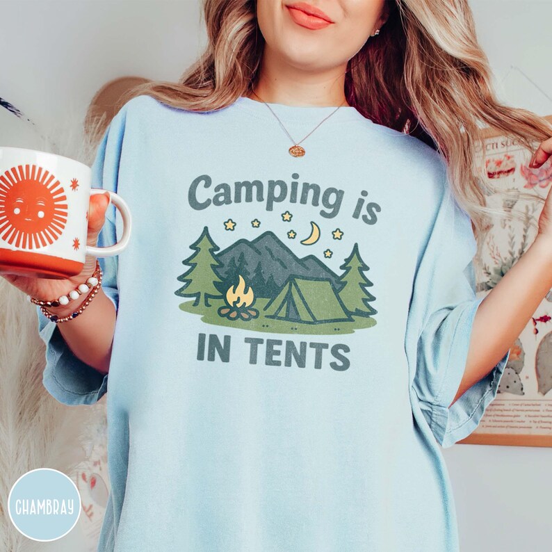 Funny Camping Gift for Her Funny Camping Shirt Girl Scout Mom Gift for Scout Leader Granola Girl Gift for Outdoor Lover Funny Tent Shirt