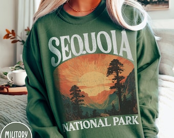 Sequoia National Park Sweatshirt, California Sweatshirt, Giant Sequoia, Redwood, California Trip Shirt, Hiking Shirt, National Park Gift