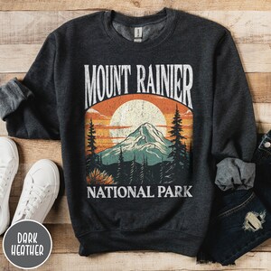 Mount Rainier Sweatshirt Washington Sweatshirt Mount Rainier National