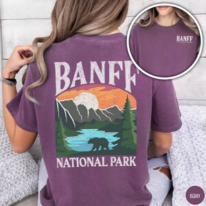 Banff Shirt Banff National Park Shirt Canada Tee Canadian Rockies Shirt Rocky Mountain Shirt Hiking Shirt Granola Girl Tee Travel Lover Gift