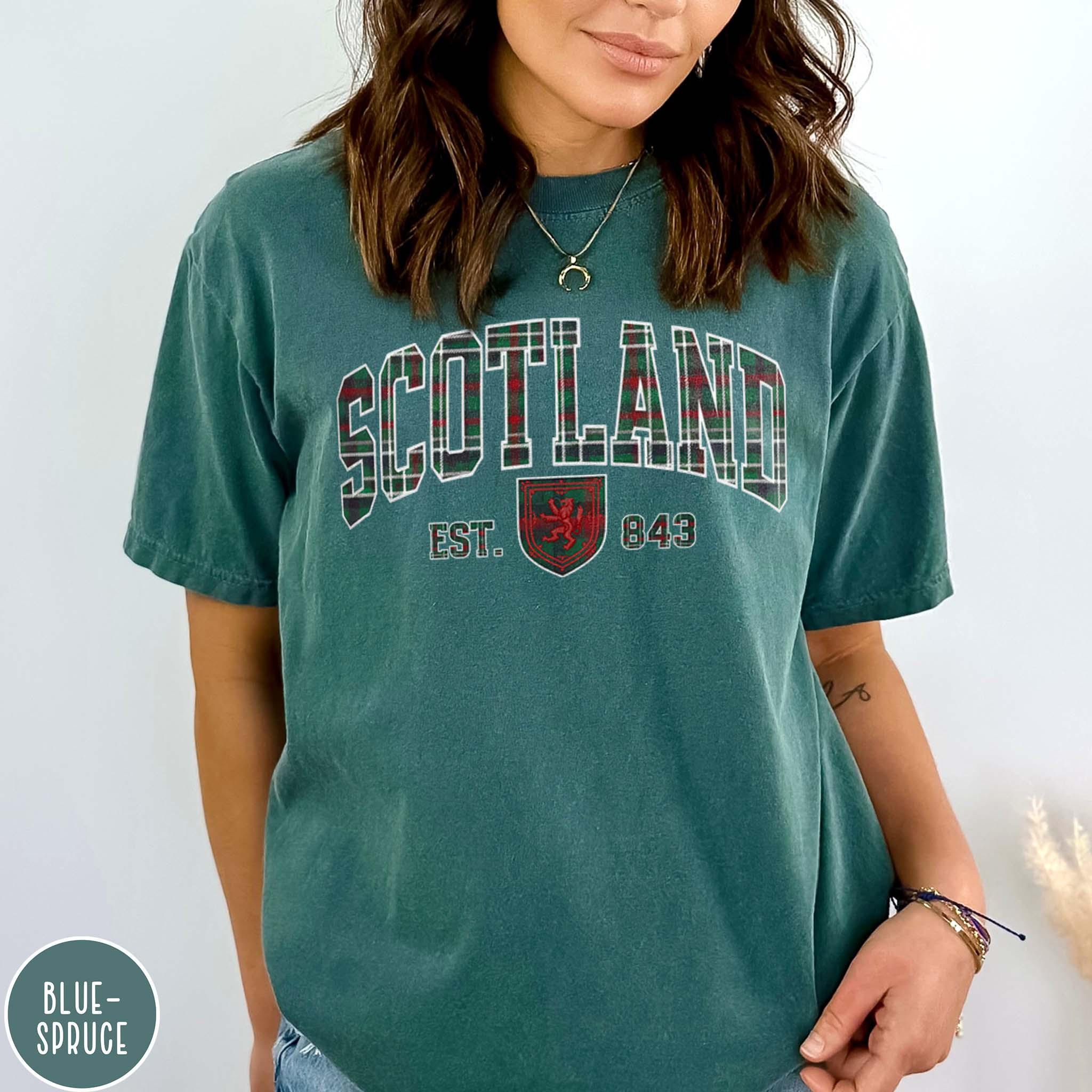 Scotland Traveler Varsity Shirt Scottish Highlands Crewneck Scotland Shirt Gift for Scotland Lover Gift for Scottish Pride Gift Scotsman Tee