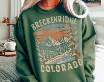Breckenridge Sweatshirt Ski Sweatshirt Colorado Sweatshirt Breckenridge Colorado Pullover Apres Ski Sweatshirt Ski Bachelorette Sweatshirt