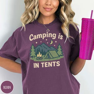 Funny Camping Gift for Her Funny Camping Shirt Girl Scout Mom Gift for Scout Leader Granola Girl Gift for Outdoor Lover Funny Tent Shirt
