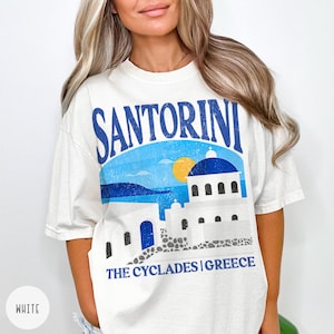 Greece Shirt, Santorini Shirt, Santorini, Greek Shirt, Santorini Gift, Santorini Honeymoon, Mykonos Shirt, Athens Shirt, Greek Isles Shirt