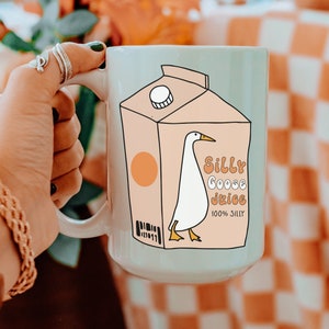 100% Silly Goose Juice Mug | Gift for a Silly Goose | Sarcastic Gift | Coffee Tea Mug | Tik Tok Trend | Cottagecore Aesthetic | Punny