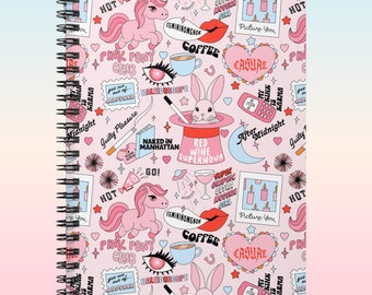 Chappell FEMININOMENON Notebook Pink Pony Club Midwest Princess Gonna Keep On Dancing Hot To Go Merch Fan WLW Tour red wine supernova roan