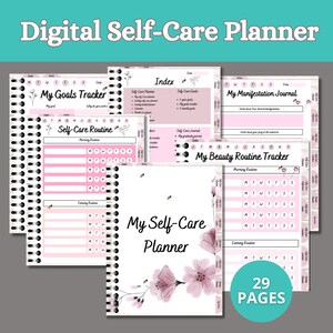 Self Care Planner, Digital Planner, Self Care Journal, Gratitude Journal