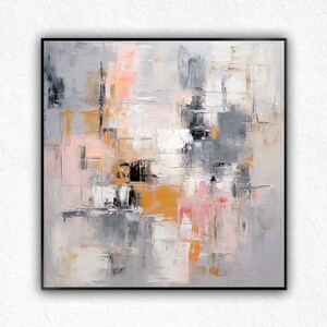 Weiß-Grau strukturierte Wandkunst 3D weiße strukturierte Wandkunst cremefarbene abstrakte Malerei weiße 3D-Gipskunst schwere strukturierte Wandkunst minimalistische Kunst.