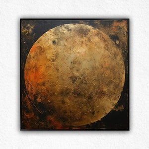 Celestial Stars and Moon Mystical Canvas Wall Art Home Decor