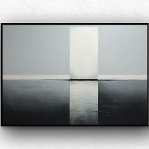 Handmade Large black white wall art black modern art white texture wall art black abstract art painting white abstract oil painting wall art