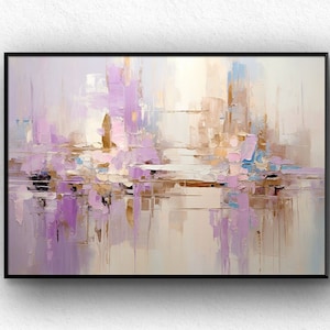 Handmade, Abstract canvas art Pink Abstract wall art Abstract art oil painting Extra Large wall art Living room Abstract Acrylic Modern art.