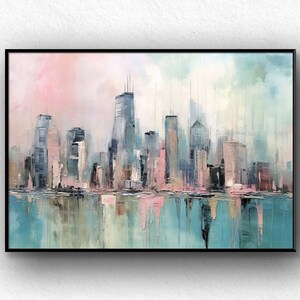 Large Abstract Oil Painting On Canvas, 100%Handmade, Textured Painting, Acrylic Abstract Oil Painting Wall Decor Living Room Office Wall Art