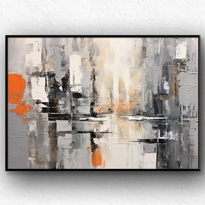 Abstract Oil Painting On Canvas Art, 100% Handmade, Textured Painting, Acrylic Abstract Oil Painting, Wall Decor Living Room Office Wall Art